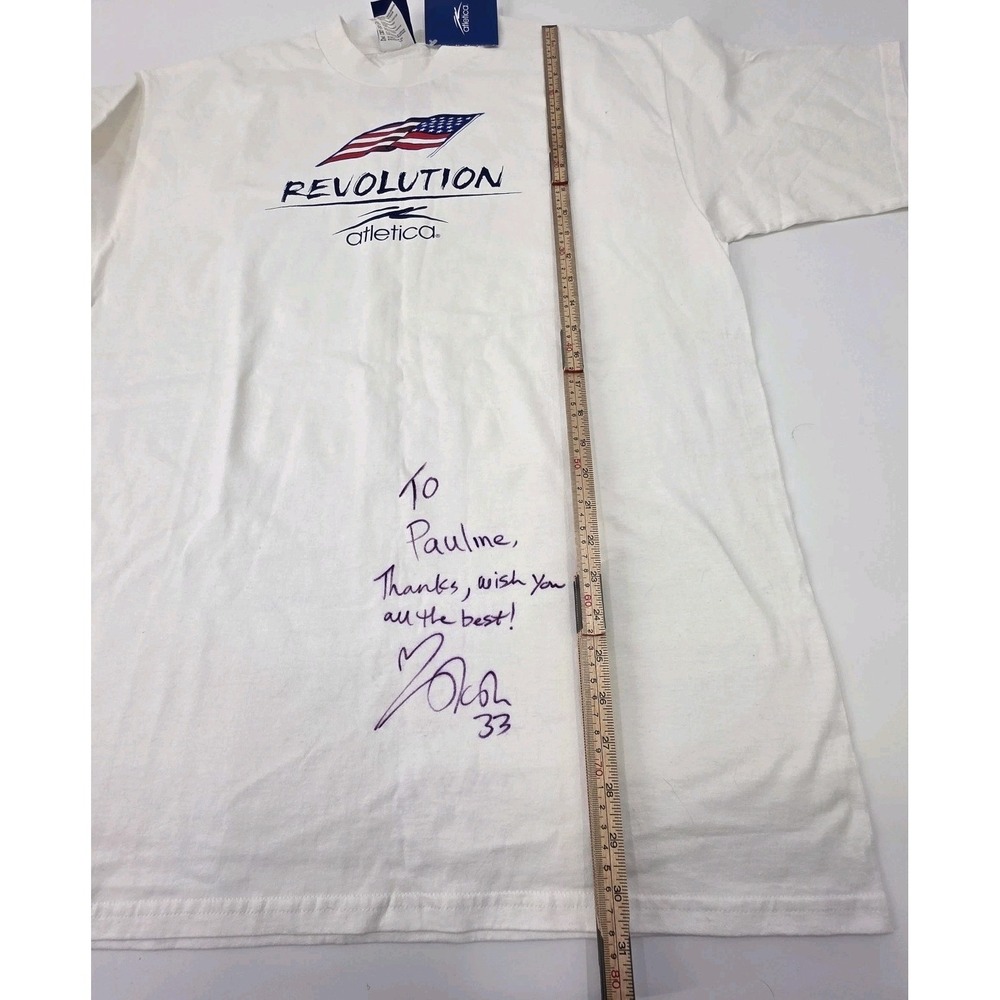 VINTAGE ATLETICA NEW ENGLAND REVOLUTION SHIRT NEW DEADSTOCK MENS XL AUTO #33 90s - Picture 11 of 11